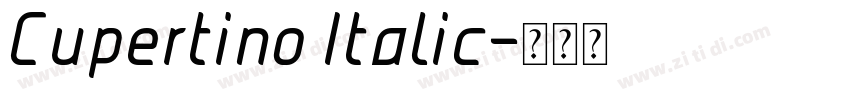 Cupertino Italic字体转换 Cupertino Italic字体转换